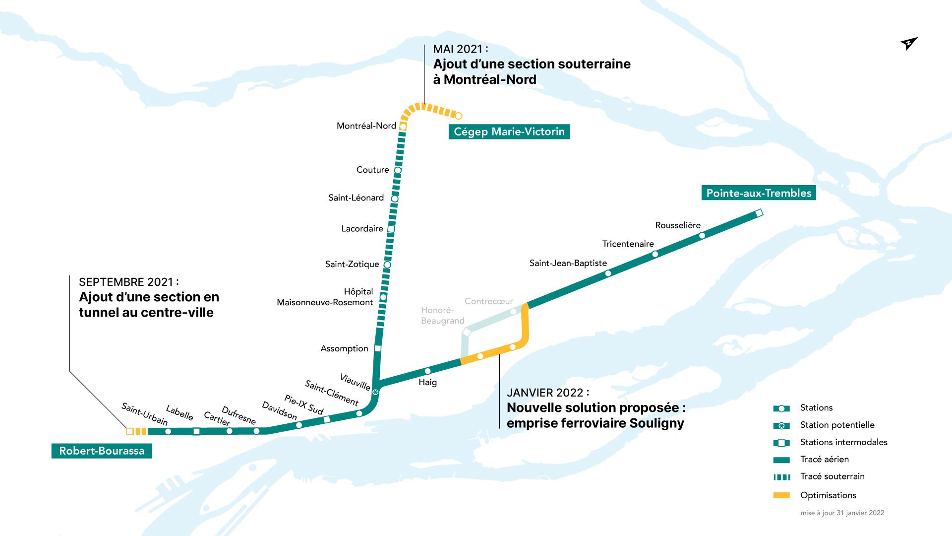 Optimisations annoncées depuis le lancement du projet de référence en décembre 2020 Optimisations annoncées depuis le lancement du projet de référence en décembre 2020
